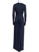 Victoria Beckham Crew Neck Long Dress