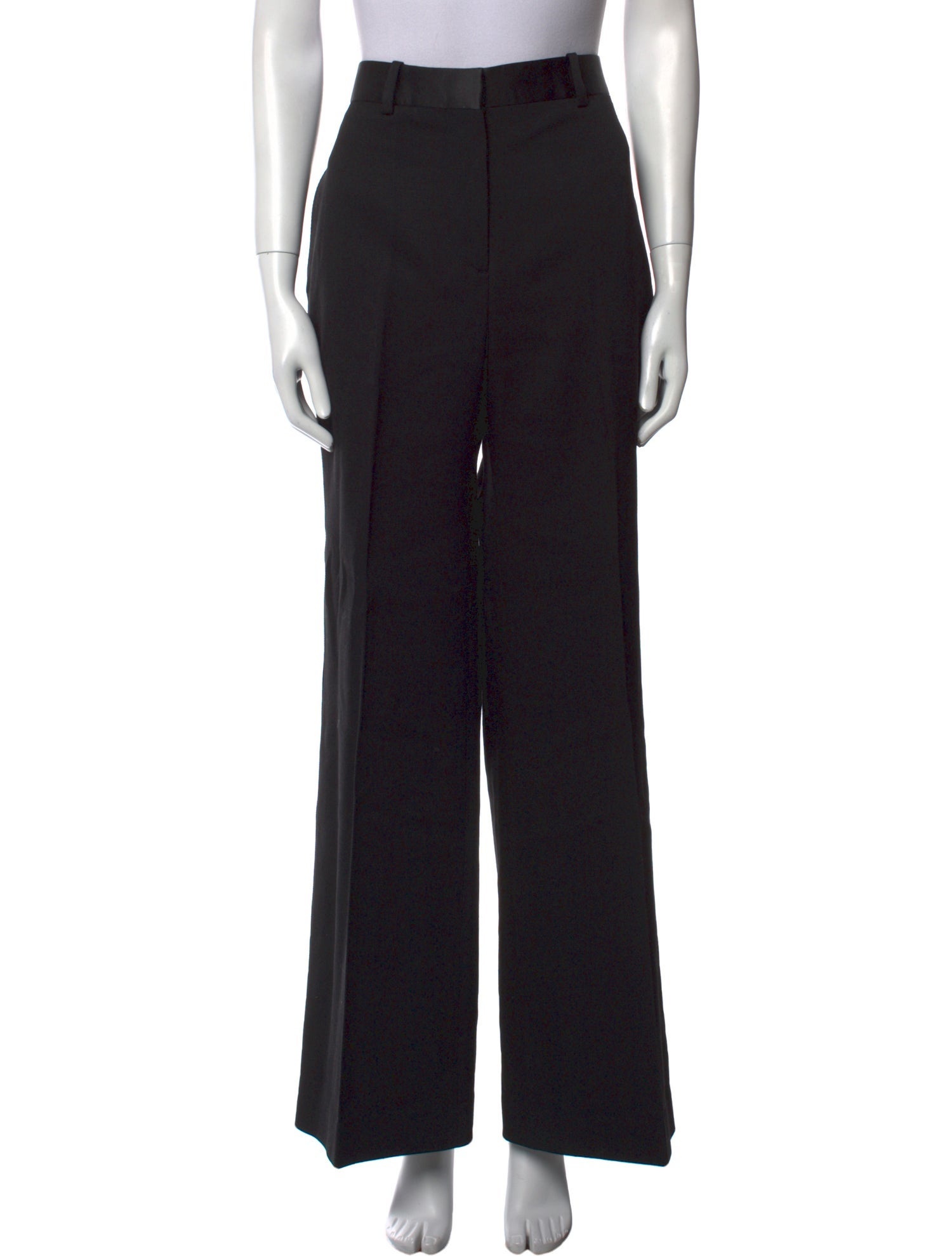 Victoria Beckham Virgin Wool Wide Leg Pants