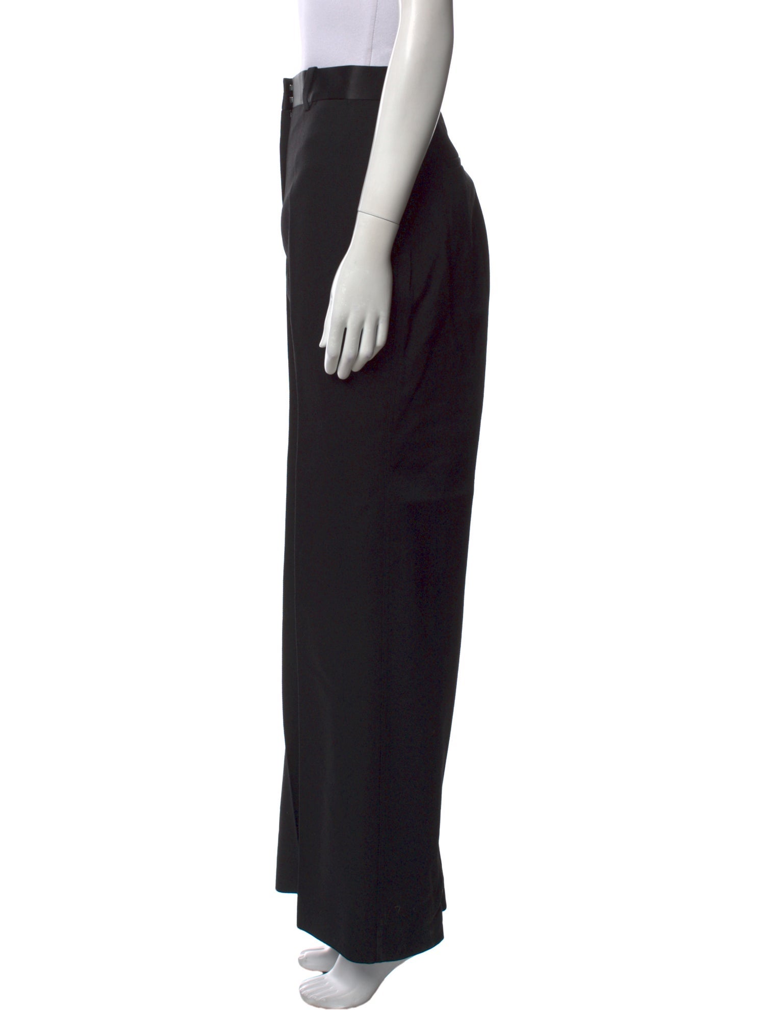 Victoria Beckham Virgin Wool Wide Leg Pants