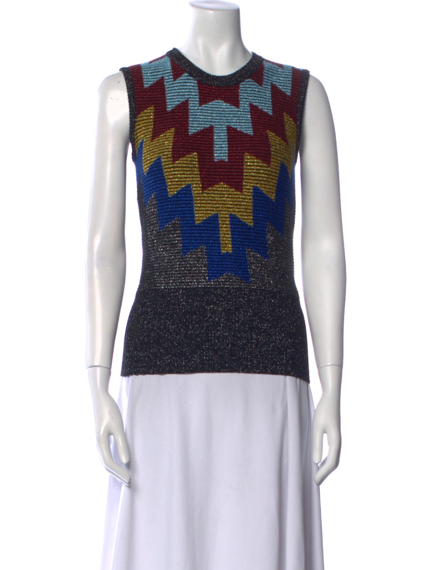 Victoria Beckham Merino Wool Printed Top