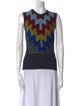 Victoria Beckham Merino Wool Printed Top