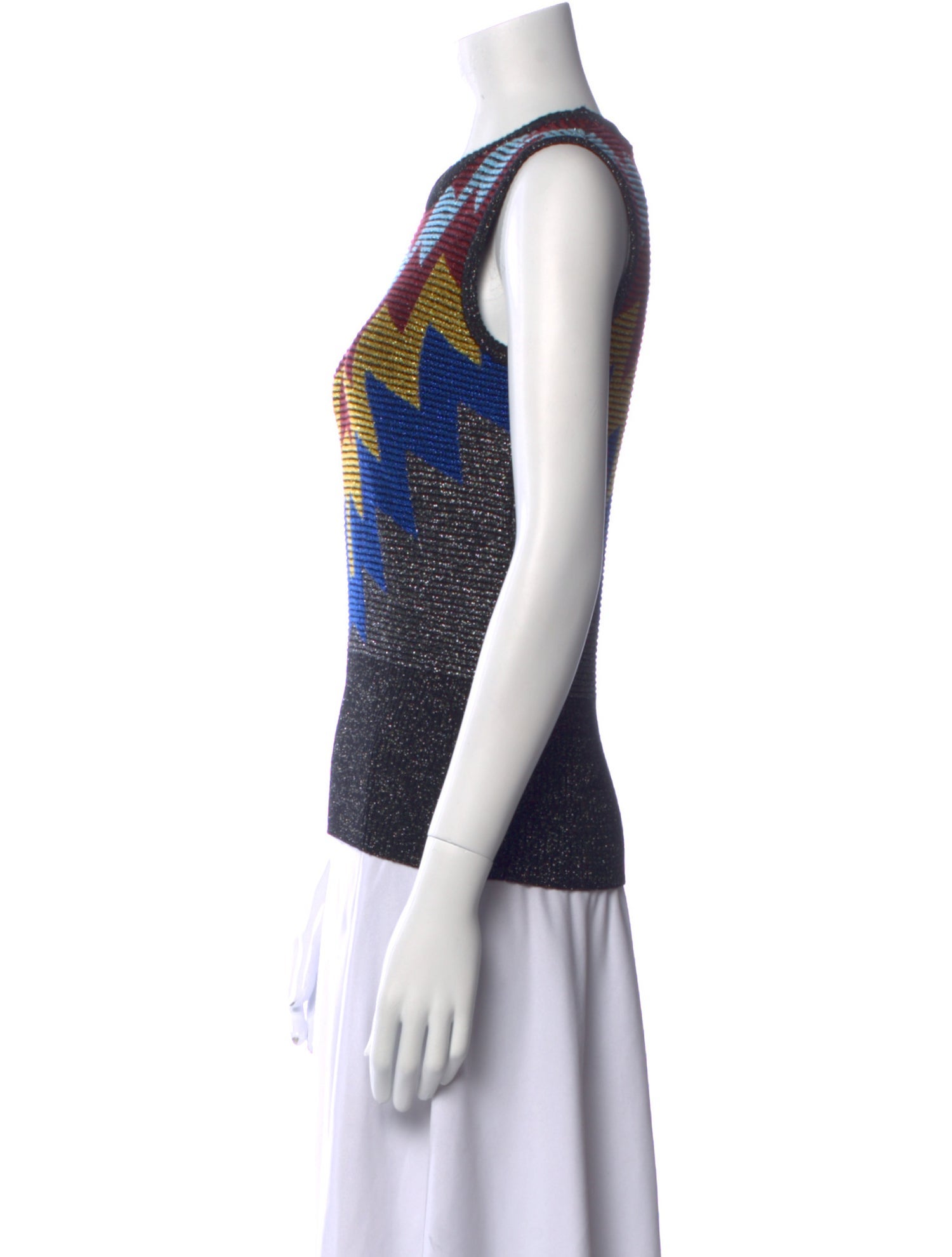 Victoria Beckham Merino Wool Printed Top