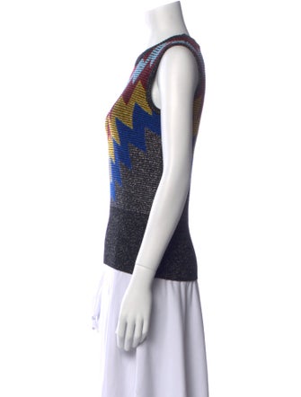 Victoria Beckham Merino Wool Printed Top