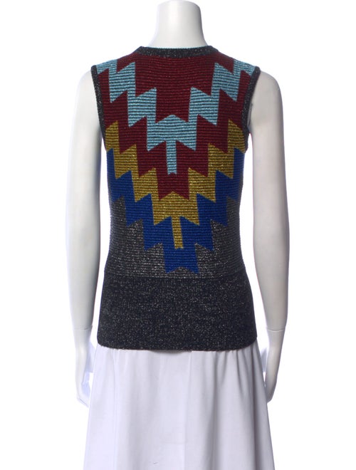 Victoria Beckham Merino Wool Printed Top