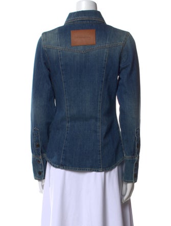 Victoria Beckham Long Sleeve Button-Up Top