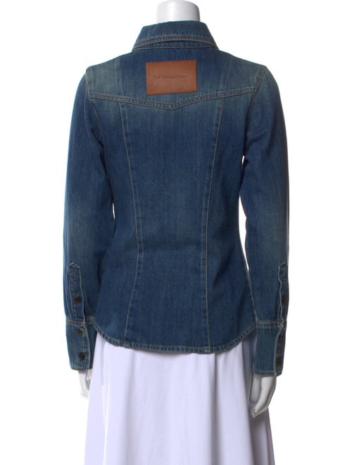 Victoria Beckham Long Sleeve Button-Up Top