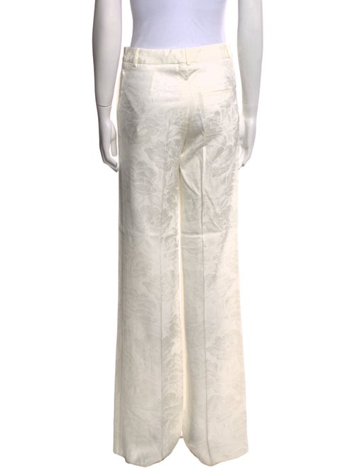 Victoria Beckham Floral Print Wide Leg Pants