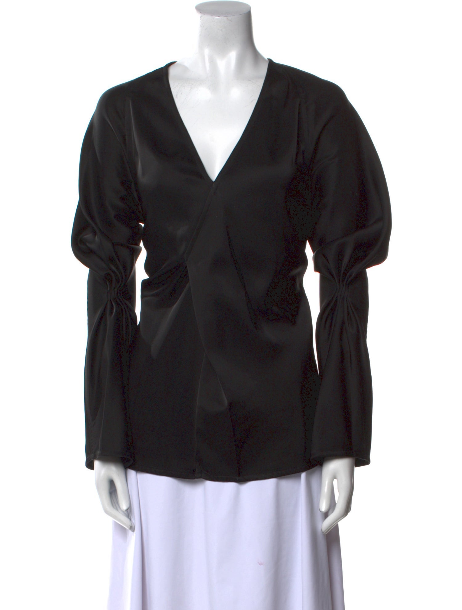 Victoria Beckham V-Neck Long Sleeve Top