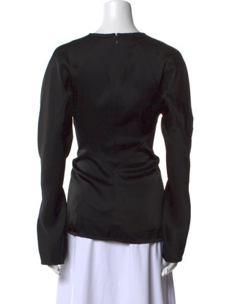 Victoria Beckham V-Neck Long Sleeve Top