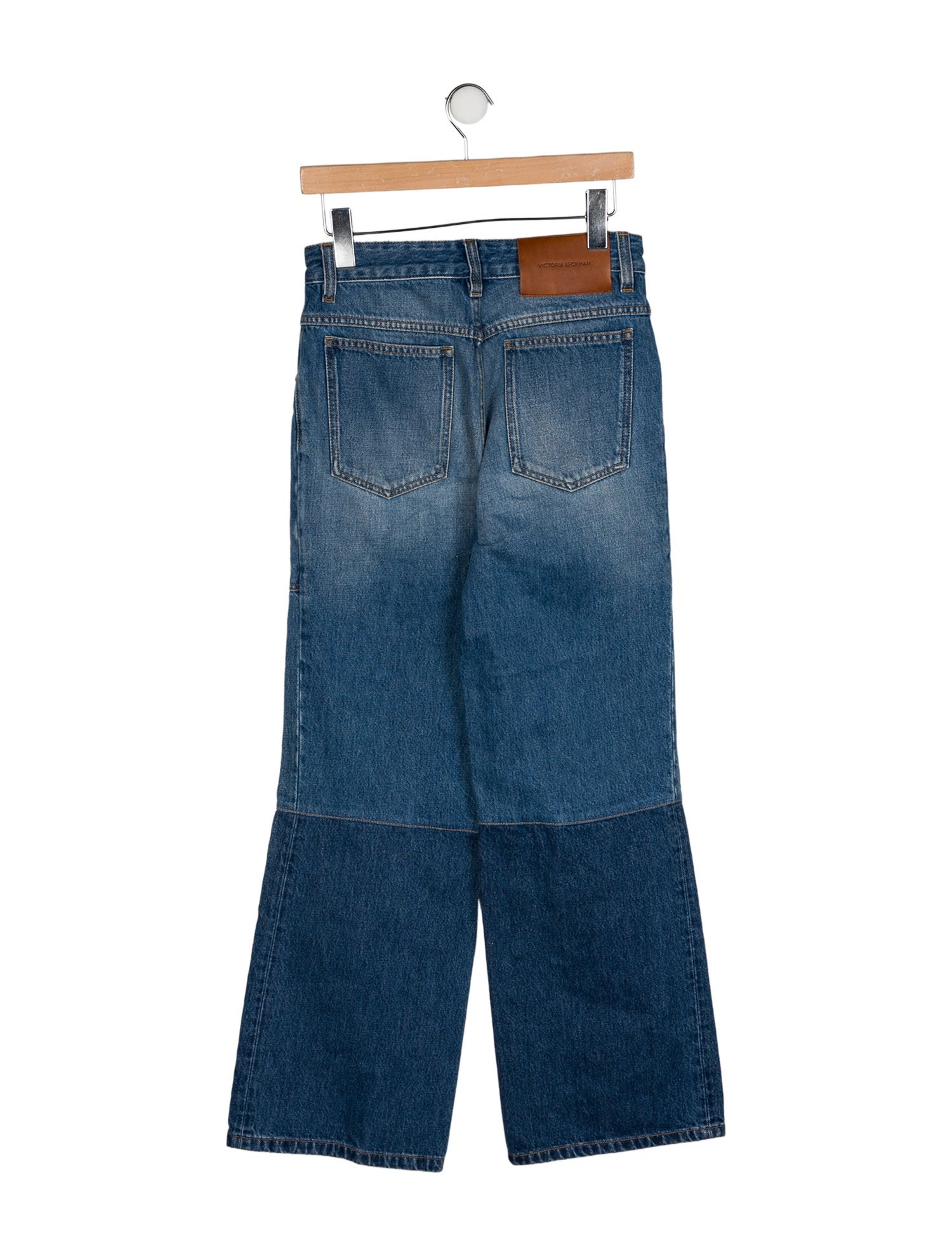Victoria Beckham Mid-Rise Wide Leg Jeans