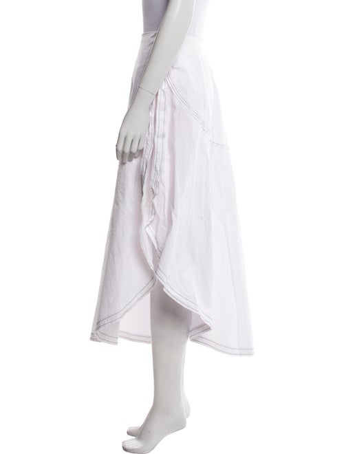 Victoria Beckham Embroidered Accent Midi Length Skirt