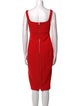 Victoria Beckham Square Neckline Midi Length Dress
