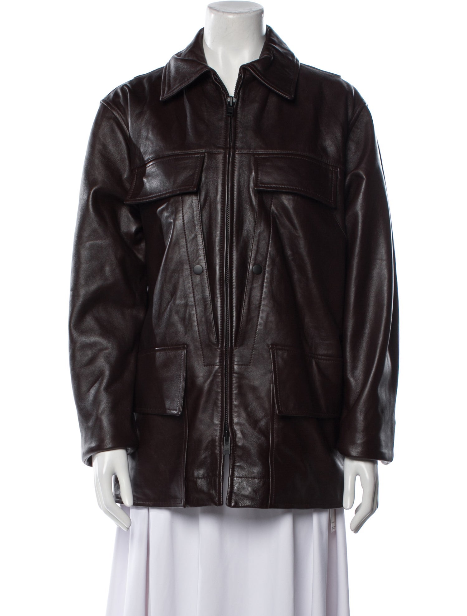 Victoria Beckham Calf Leather Jacket w/ Tags