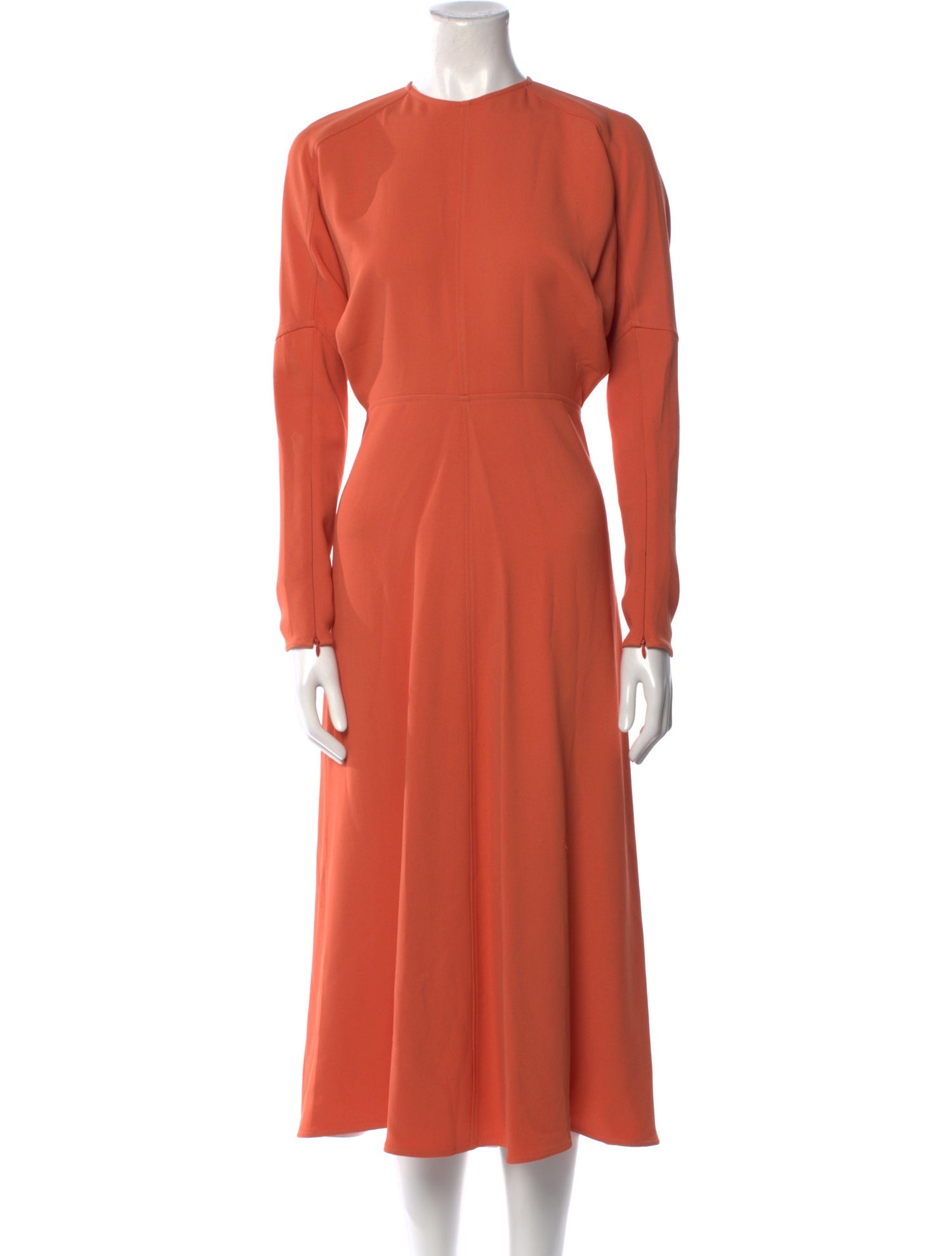 Victoria Beckham Crew Neck Long Dress