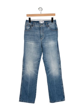Victoria Beckham Mid-Rise Wide Leg Jeans