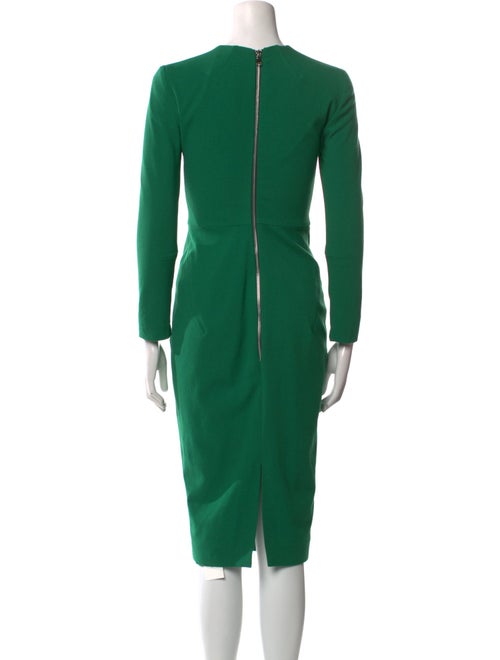 Victoria Beckham Virgin Wool Midi Length Dress