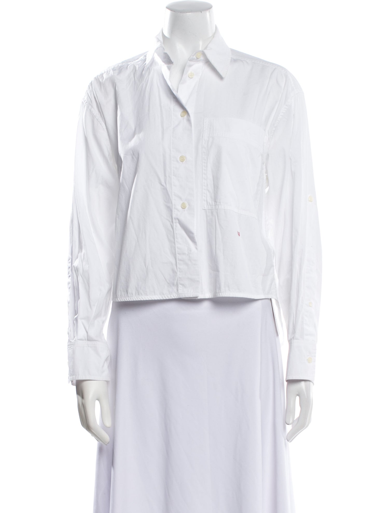 Victoria Beckham Long Sleeve Button-Up Top