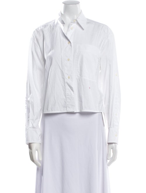 Victoria Beckham Long Sleeve Button-Up Top