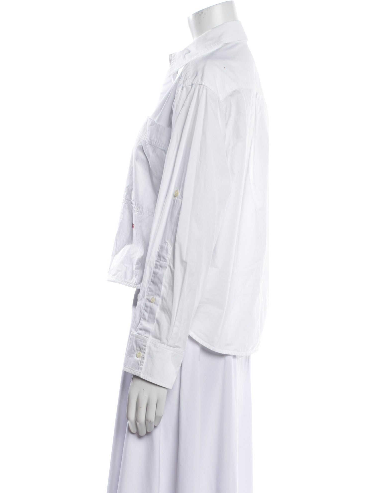 Victoria Beckham Long Sleeve Button-Up Top