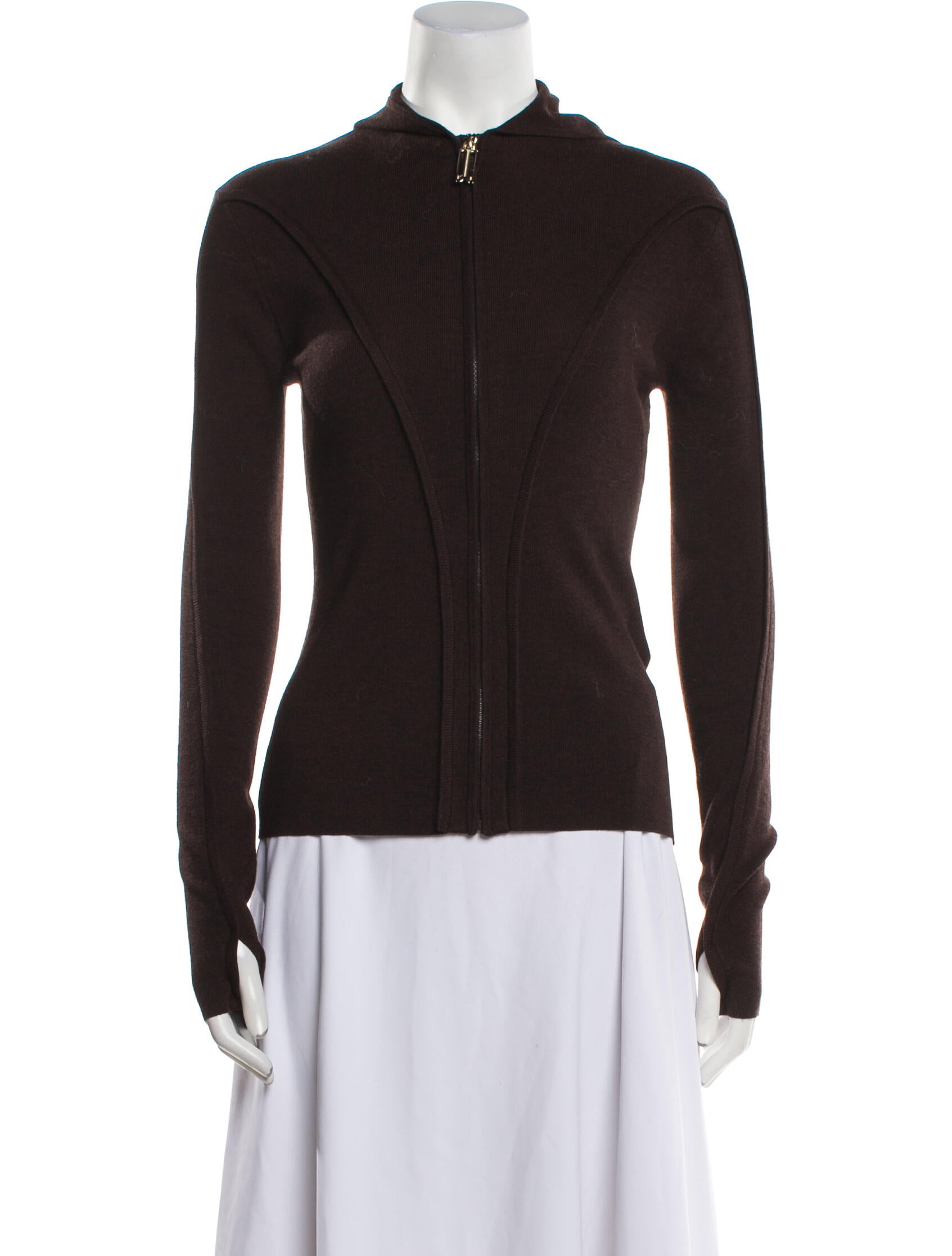 Victoria Beckham Merino Wool Mock Neck Sweatshirt w/ Tags