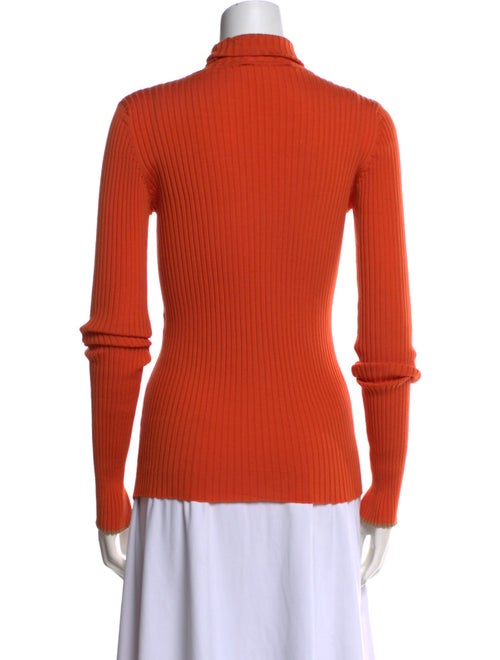 Victoria Beckham Virgin Wool Mock Neck Top