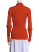 Victoria Beckham Virgin Wool Mock Neck Top