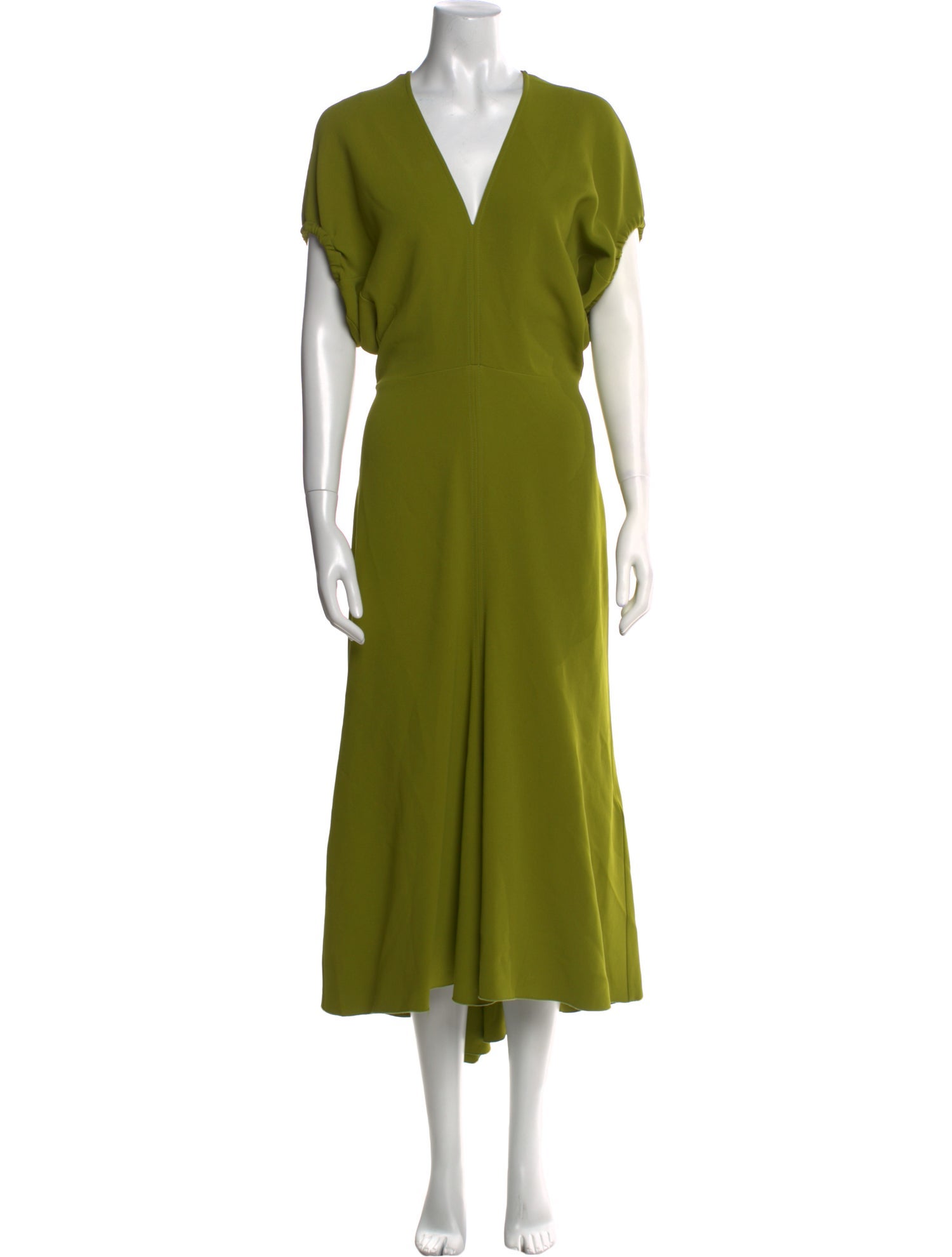 Victoria Beckham V-Neck Midi Length Dress