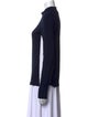 Victoria Beckham Mock Neck Long Sleeve Top
