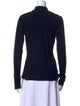 Victoria Beckham Mock Neck Long Sleeve Top