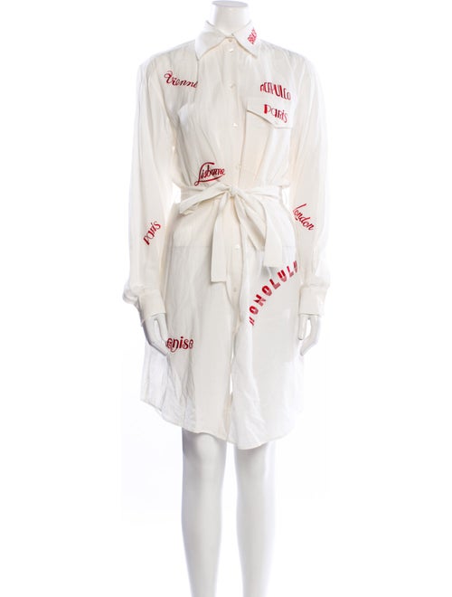 Victoria Beckham Graphic Print Knee-Length Dress