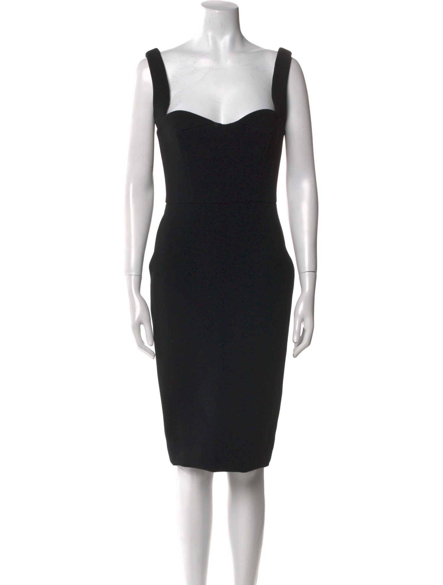 Victoria Beckham Square Neckline Knee-Length Dress