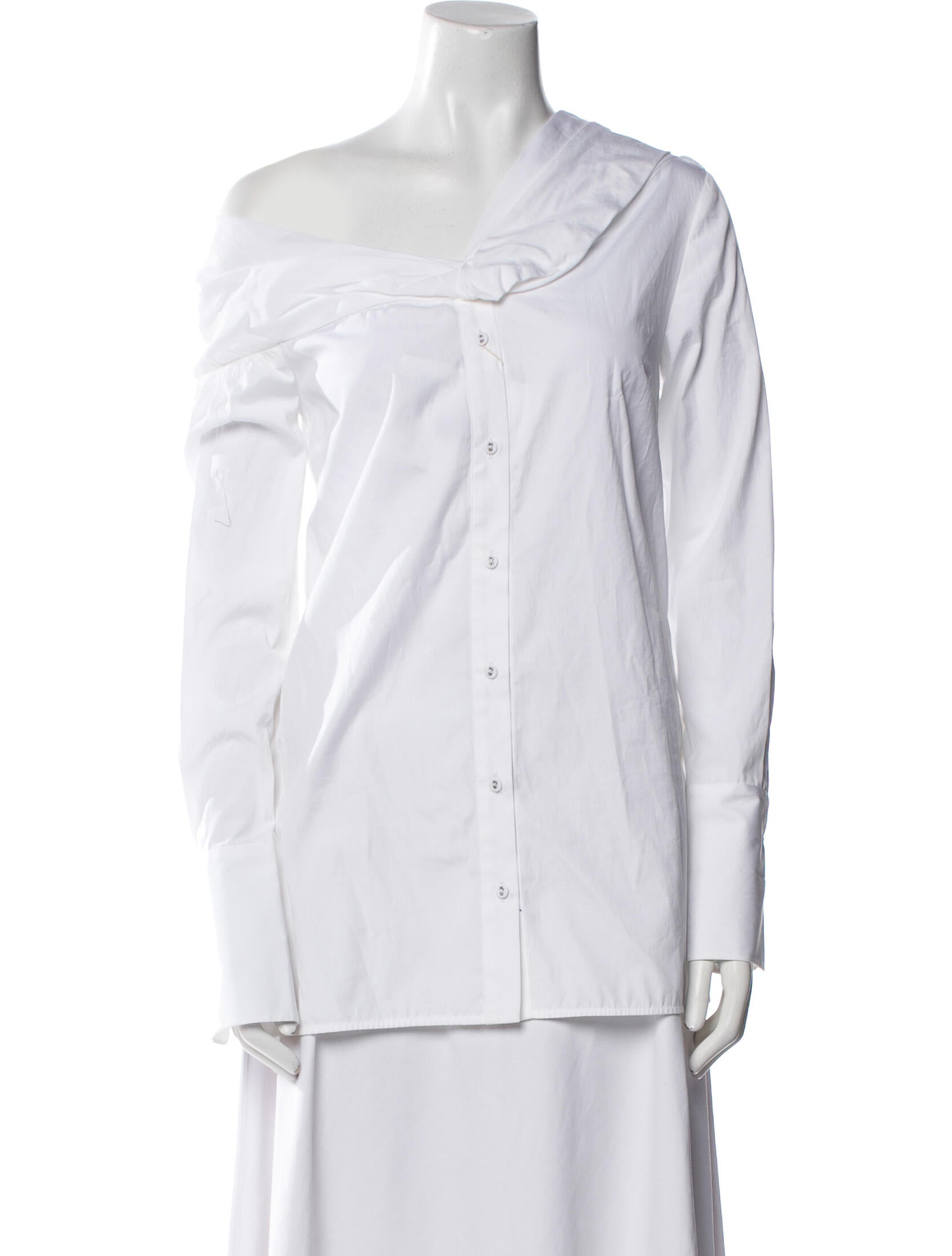 Victoria Beckham Cowl Neck Long Sleeve Tunic