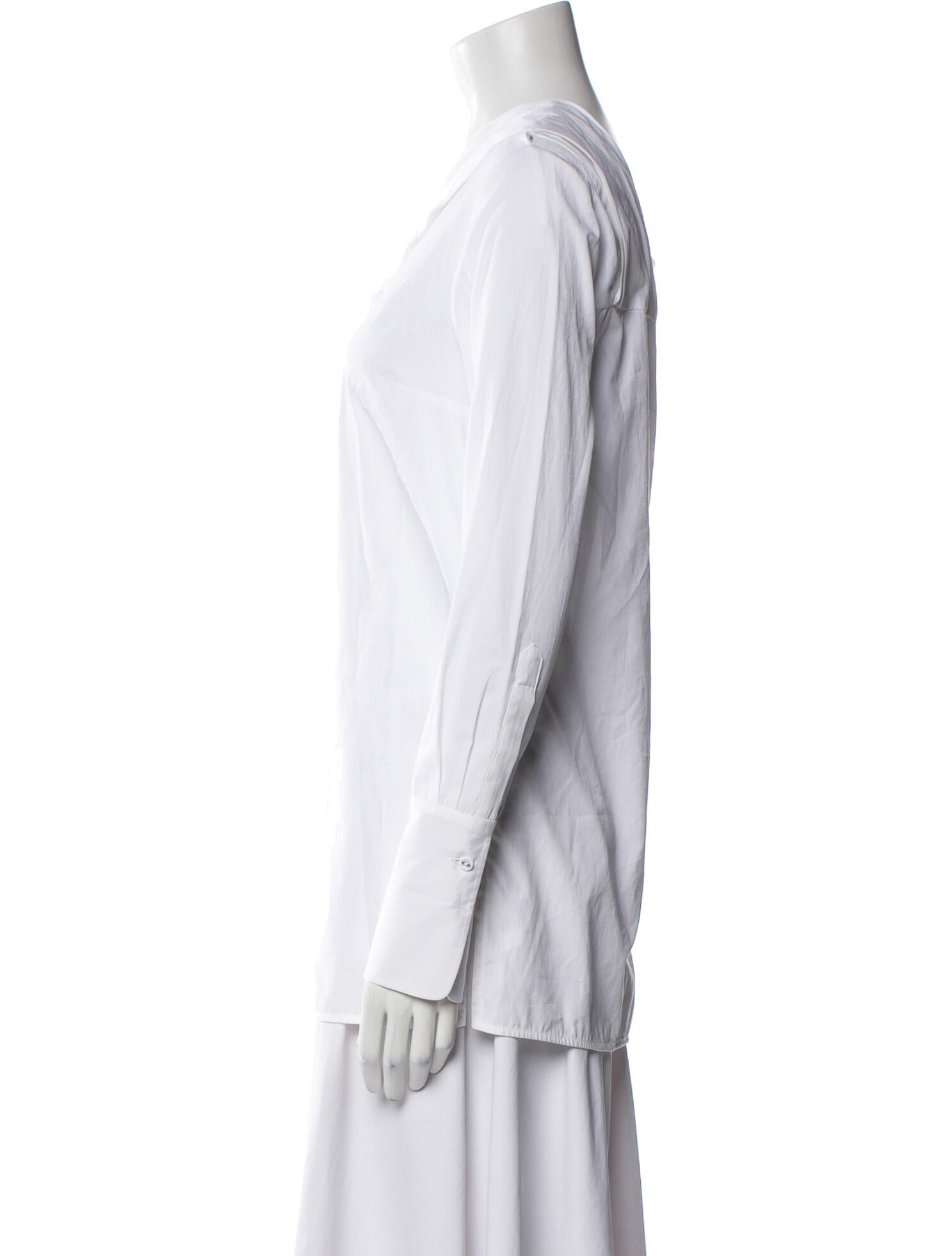 Victoria Beckham Cowl Neck Long Sleeve Tunic