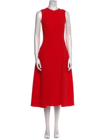 Victoria Beckham Crew Neck Long Dress