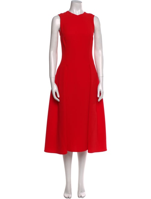 Victoria Beckham Crew Neck Long Dress