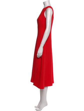 Victoria Beckham Crew Neck Long Dress