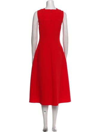 Victoria Beckham Crew Neck Long Dress
