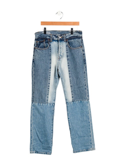 Victoria Beckham Mid-Rise Straight Leg Jeans