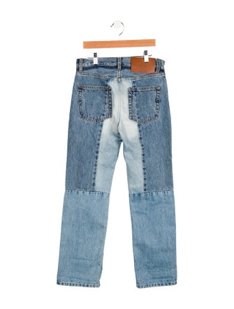 Victoria Beckham Mid-Rise Straight Leg Jeans