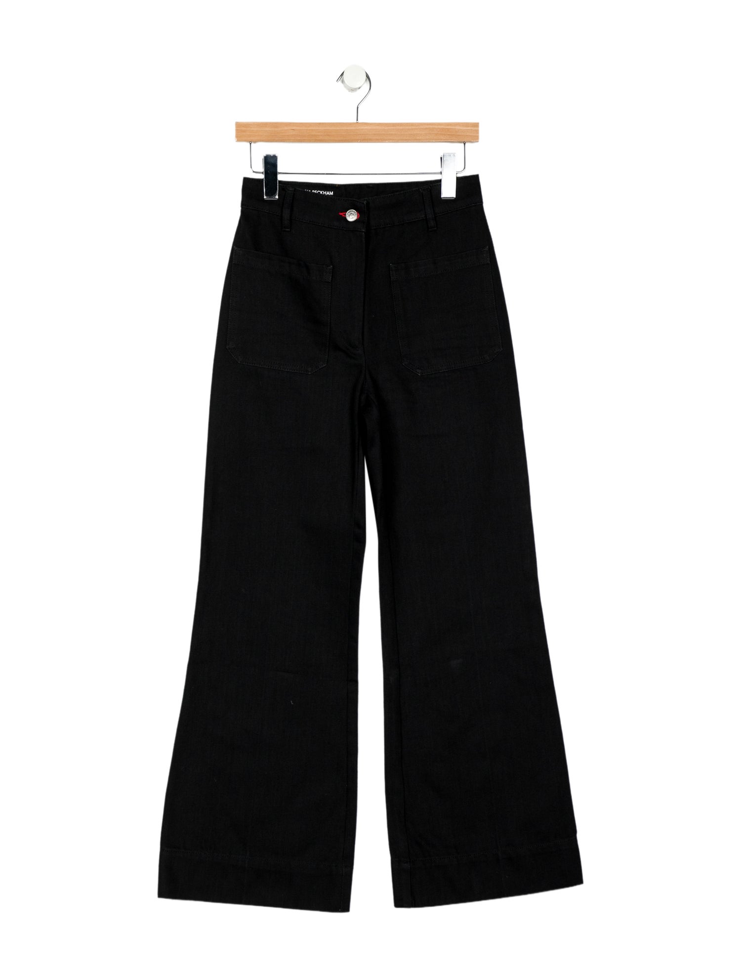 Victoria Beckham Mid-Rise Wide Leg Jeans