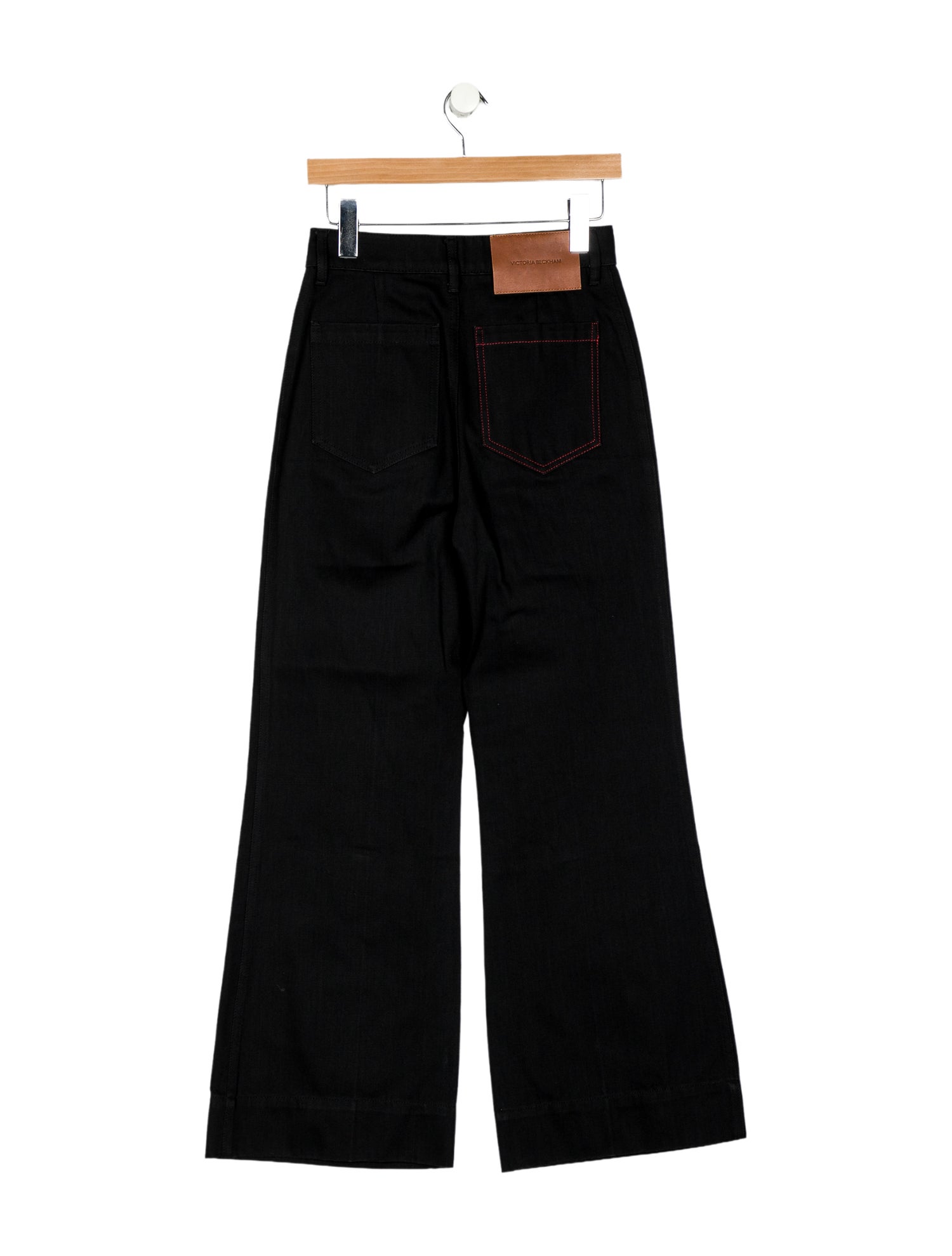 Victoria Beckham Mid-Rise Wide Leg Jeans