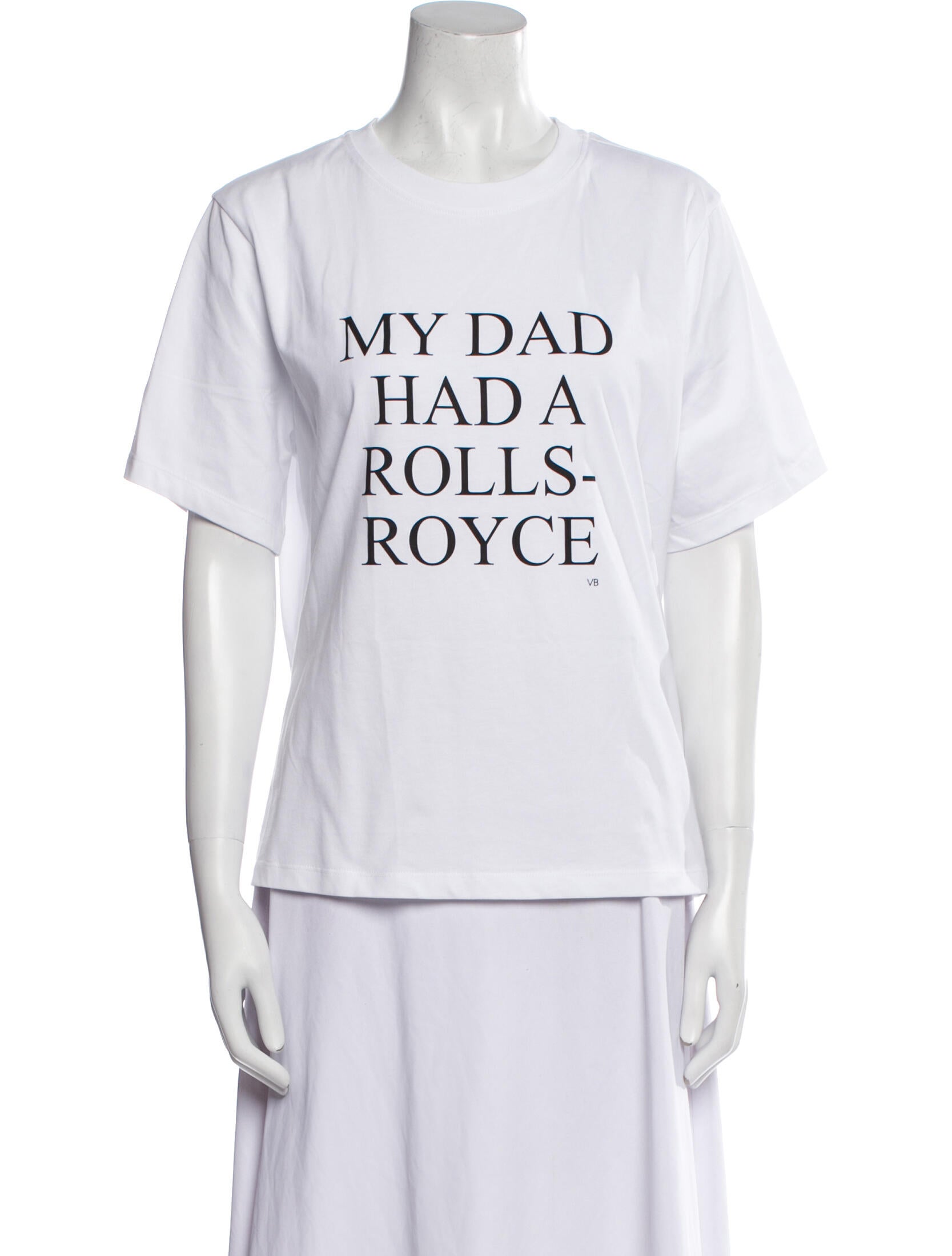 Victoria Beckham Graphic Print Crew Neck T-Shirt