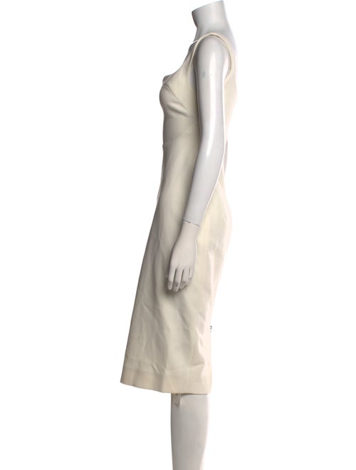 Victoria Beckham Square Neckline Midi Length Dress