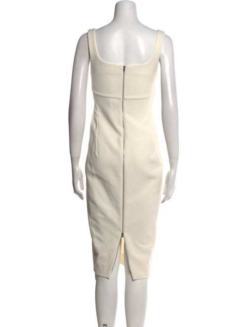 Victoria Beckham Square Neckline Midi Length Dress