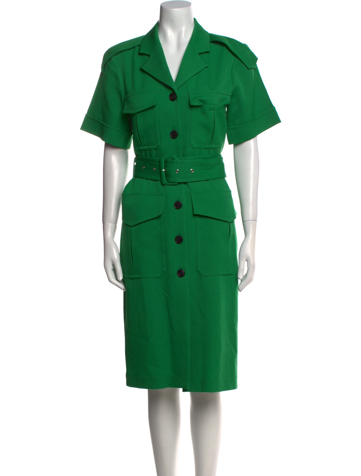 Victoria Beckham Virgin Wool Knee-Length Dress