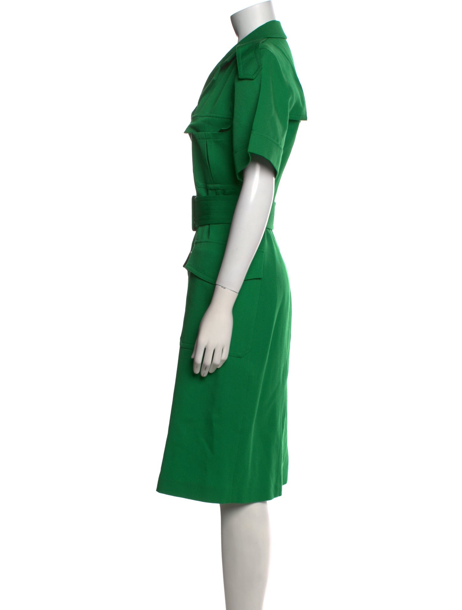 Victoria Beckham Virgin Wool Knee-Length Dress
