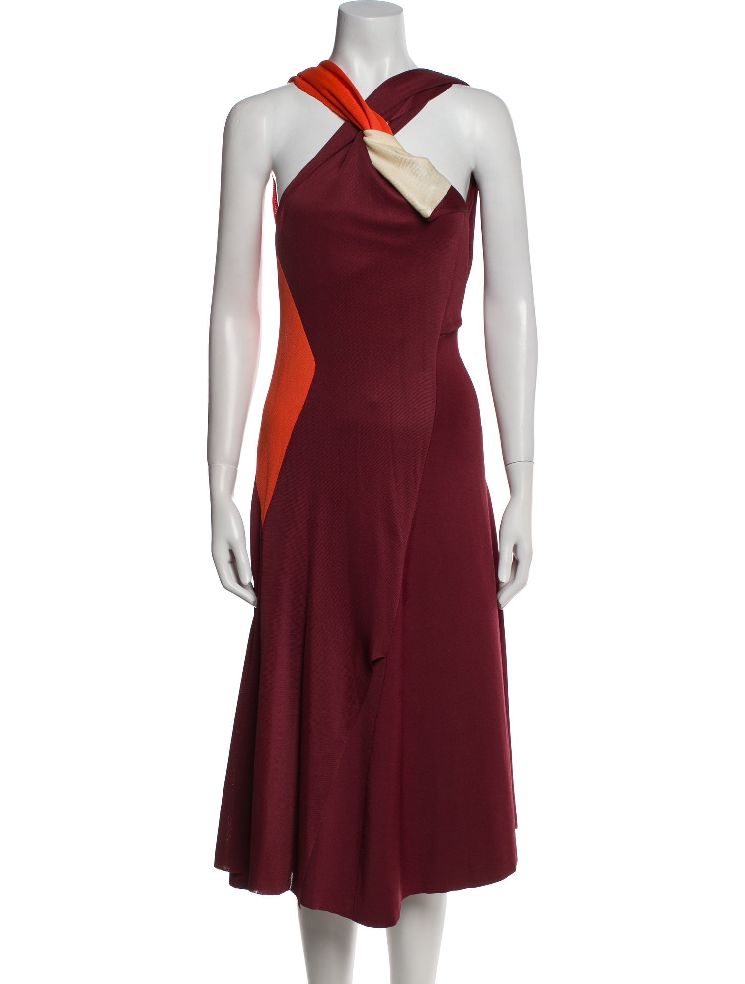 Victoria Beckham Halterneck Midi Length Dress w/ Tags