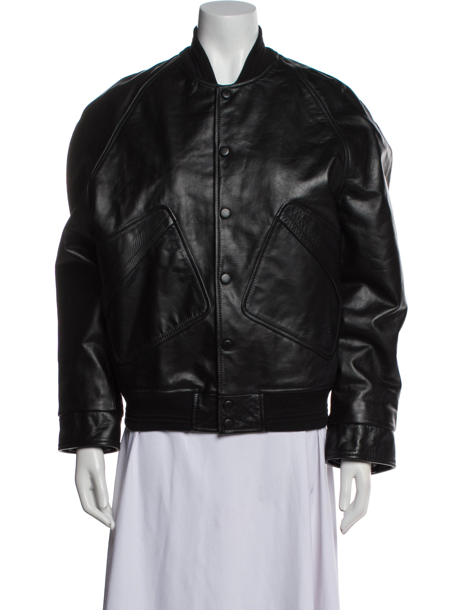 Victoria Beckham Leather Bomber Jacket w/ Tags