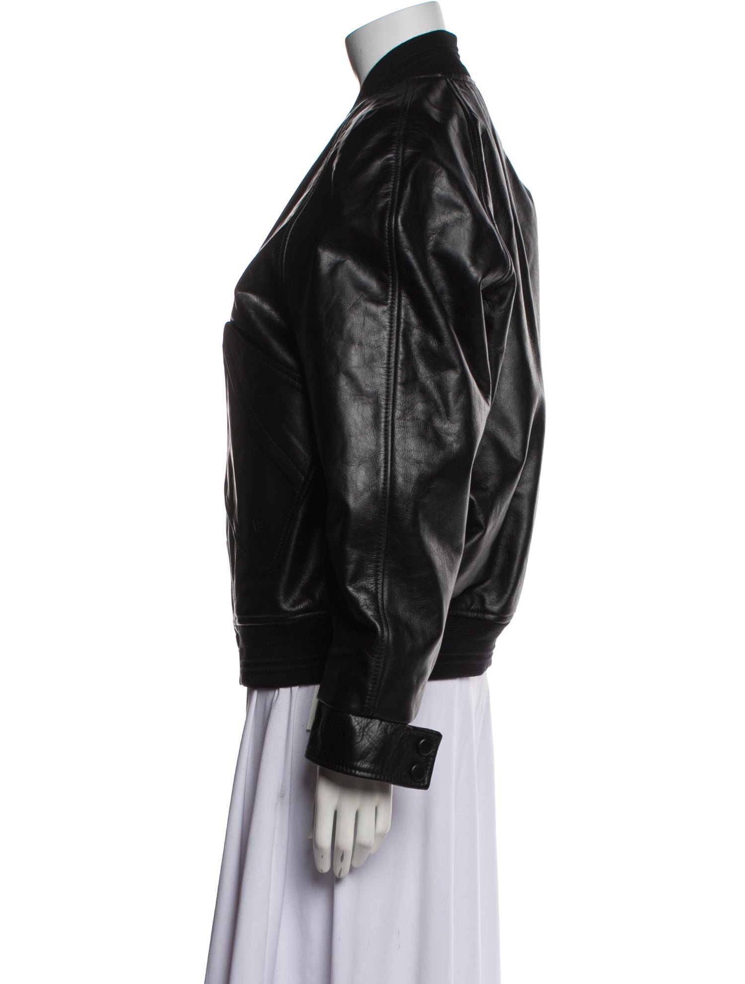 Victoria Beckham Leather Bomber Jacket w/ Tags