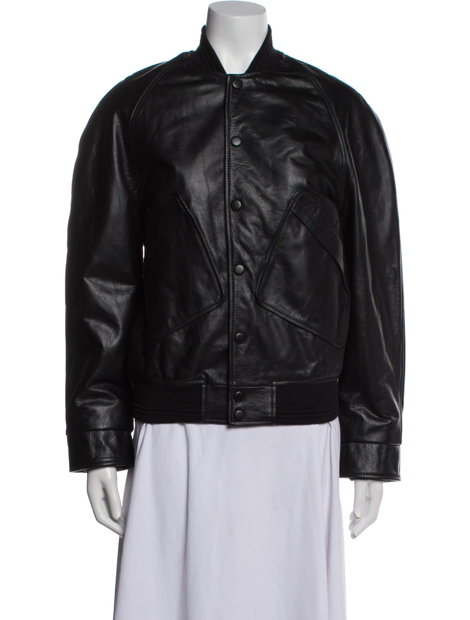 Victoria Beckham Leather Bomber Jacket w/ Tags